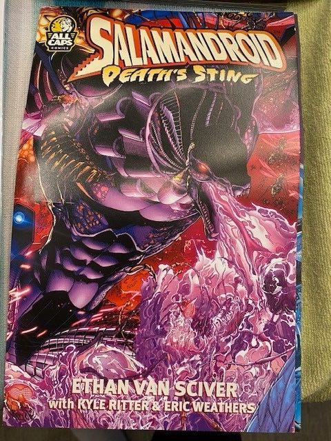 SALAMANDROID #1: DEATH’S STING Glow in the Dark Fold out Cover! Ethan Van Sciver