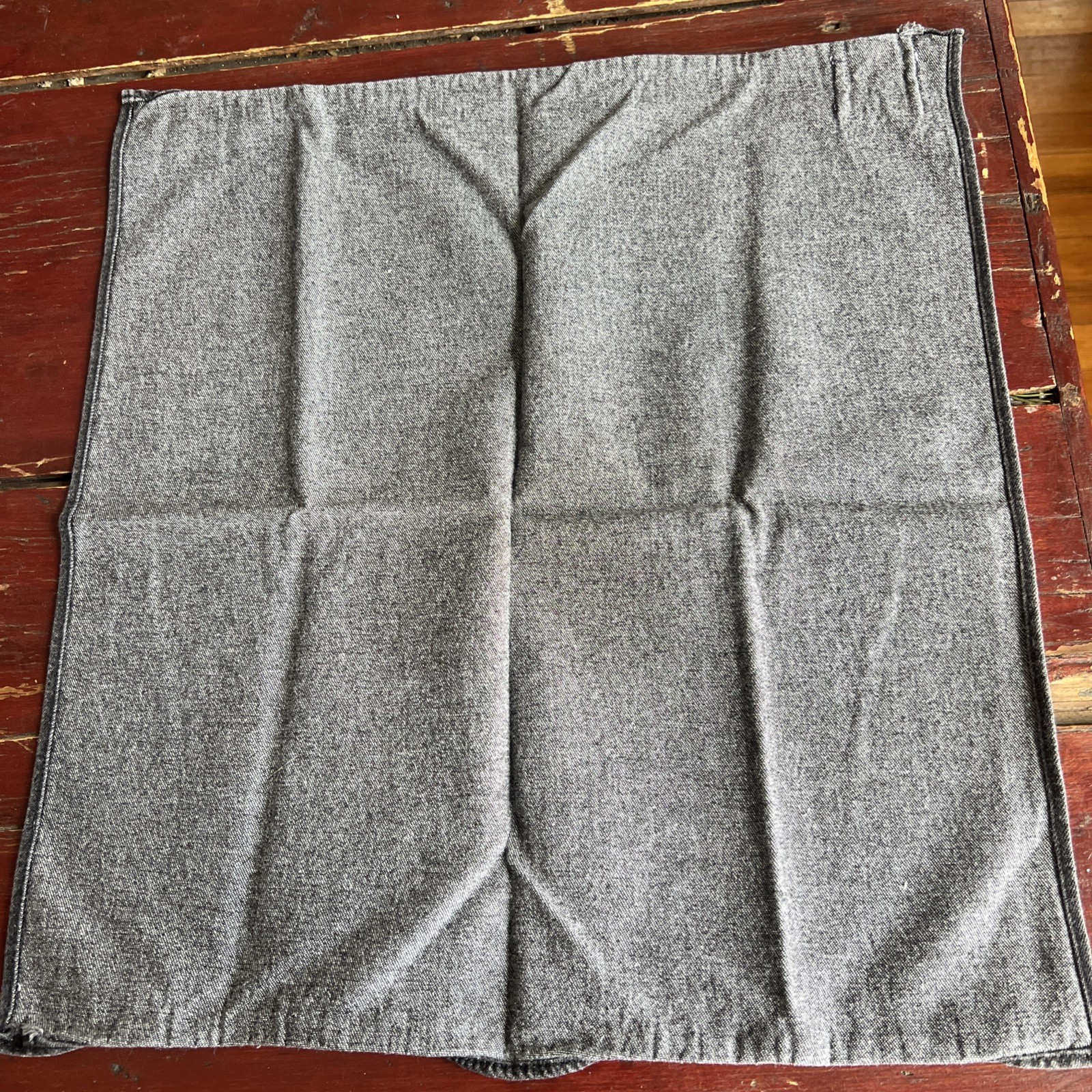 Vintage Ralph Lauren RL Flag Logo Napkins Set Of 2 Black Denim Americana
