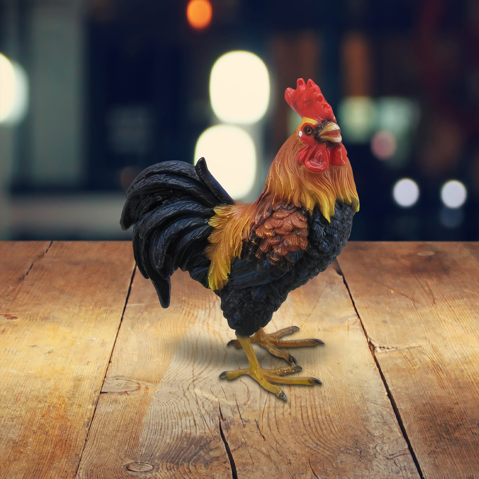 5.5″H Brown Rooster Figurine
