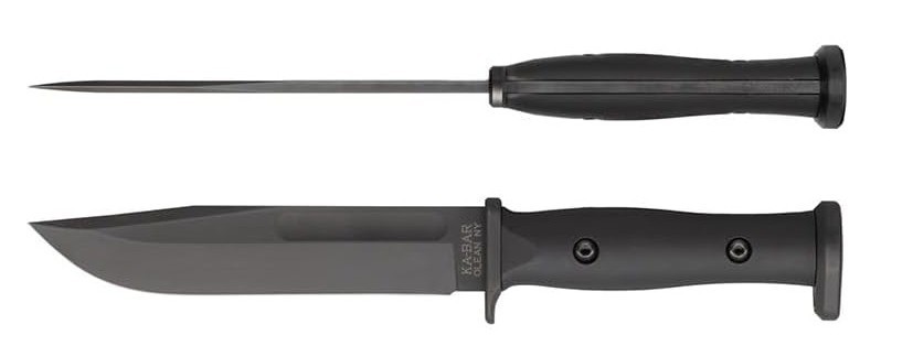 KA-BAR 1310 Slabby Full Tang Fixed Blade, Survival and Tactical Knife, USA Made
