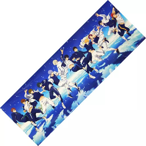 Anime Free! Wide Poster Gathering 12 People Movie Free!-Road to the World Adult