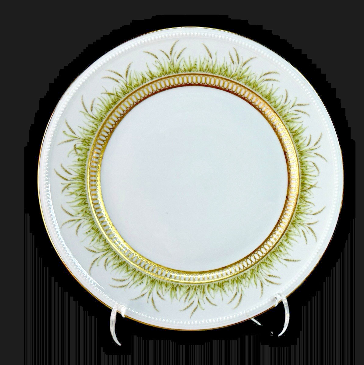 VTG Kaiser Artemis 4- 10 3/8″ Porcelain Dinner Plates Des. K Nossek Germany Disc