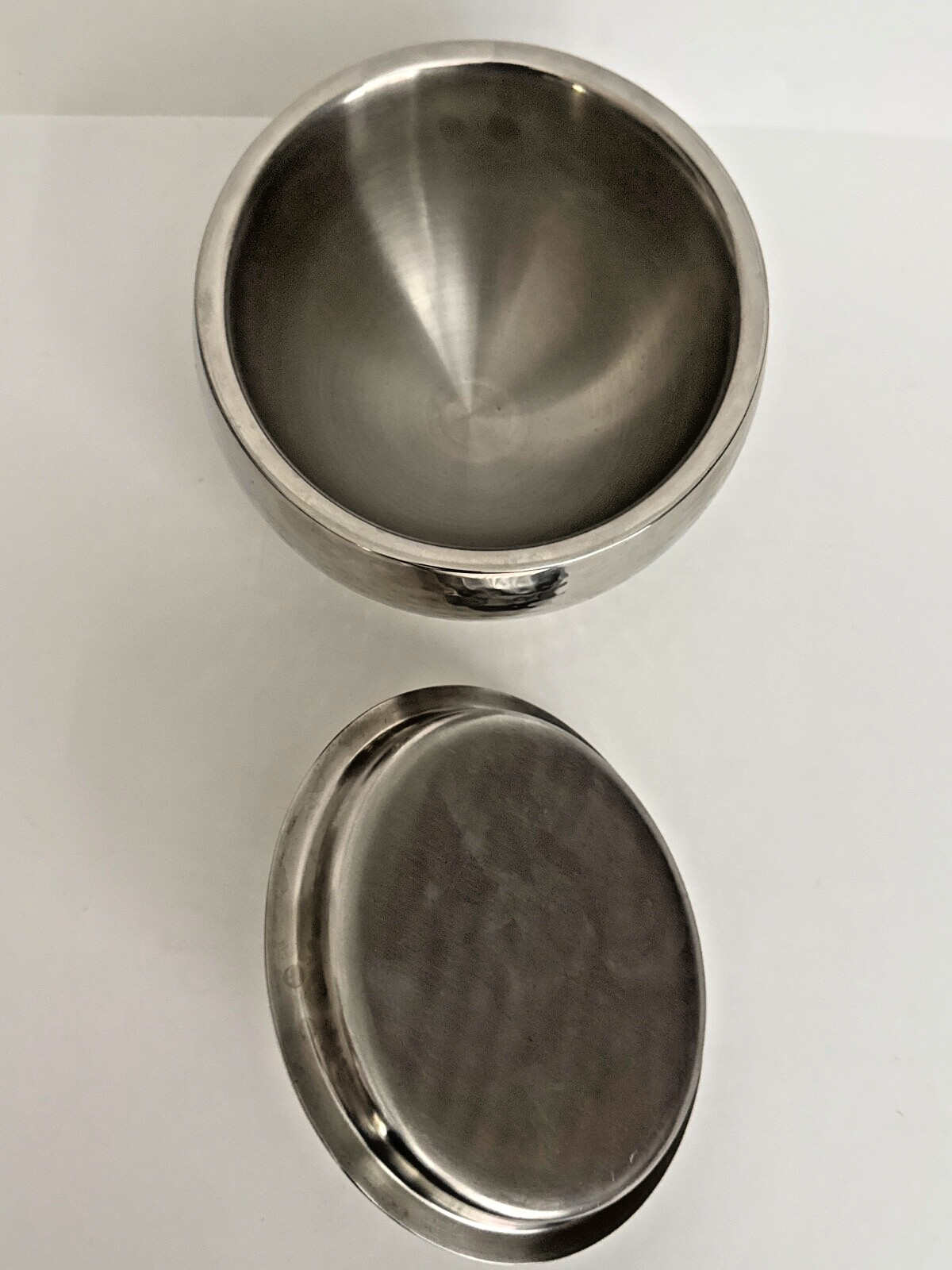 Roland Style Impulse! Hammered Round Stainless Steel Lidded Ice Bucket 7.5″