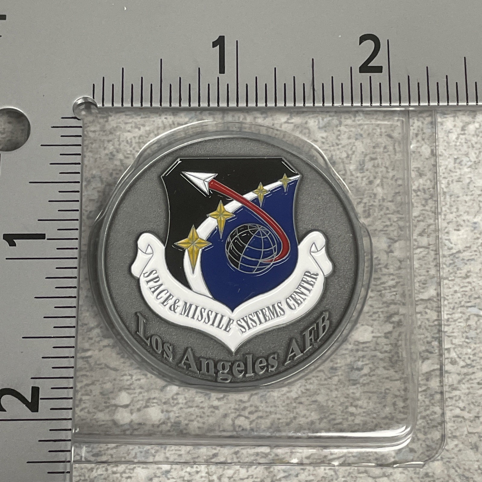 Coin – Low Angeles Air Force Base CA – Space & Missile Systems Command – In Case