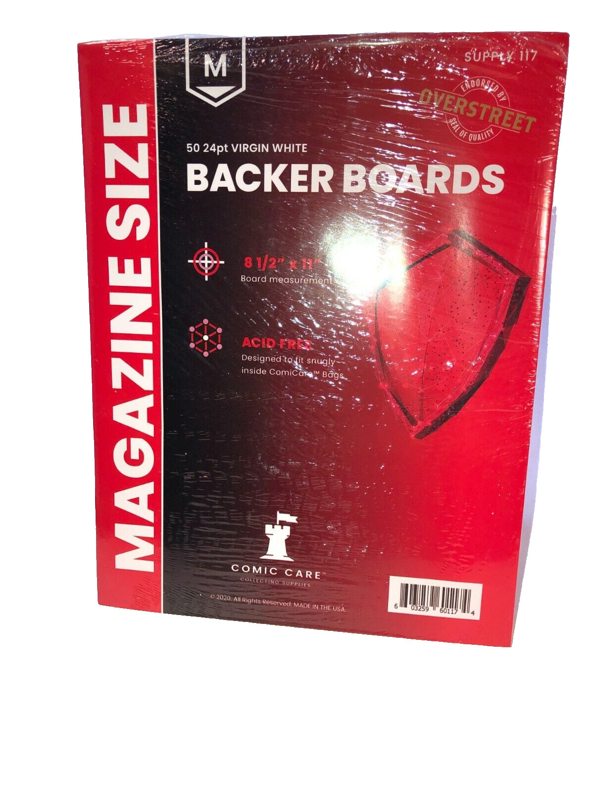 50 MAGAZINE Size Backer BOARDS 24 Pt pack 8.75″ x 11″ Comic Care NEW