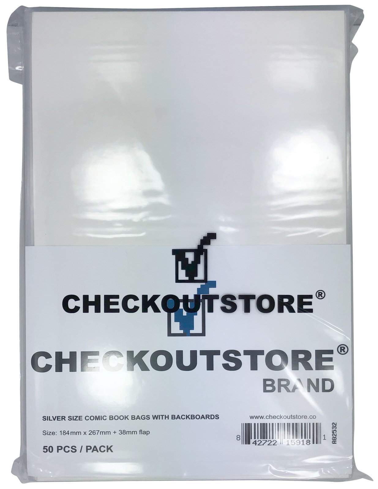 100 Crystal Clear Silver Age Thick Comic Book Bags /w Backing Boards **1-3 DAYS