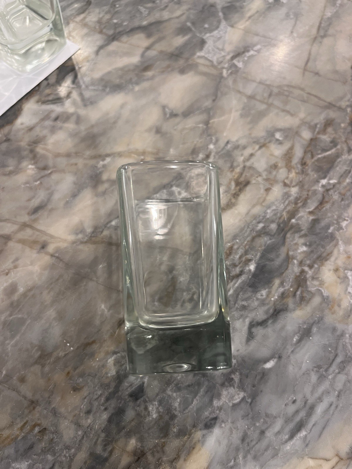 Clear Square Shot Glasses Barware Normal Glass No Pattern