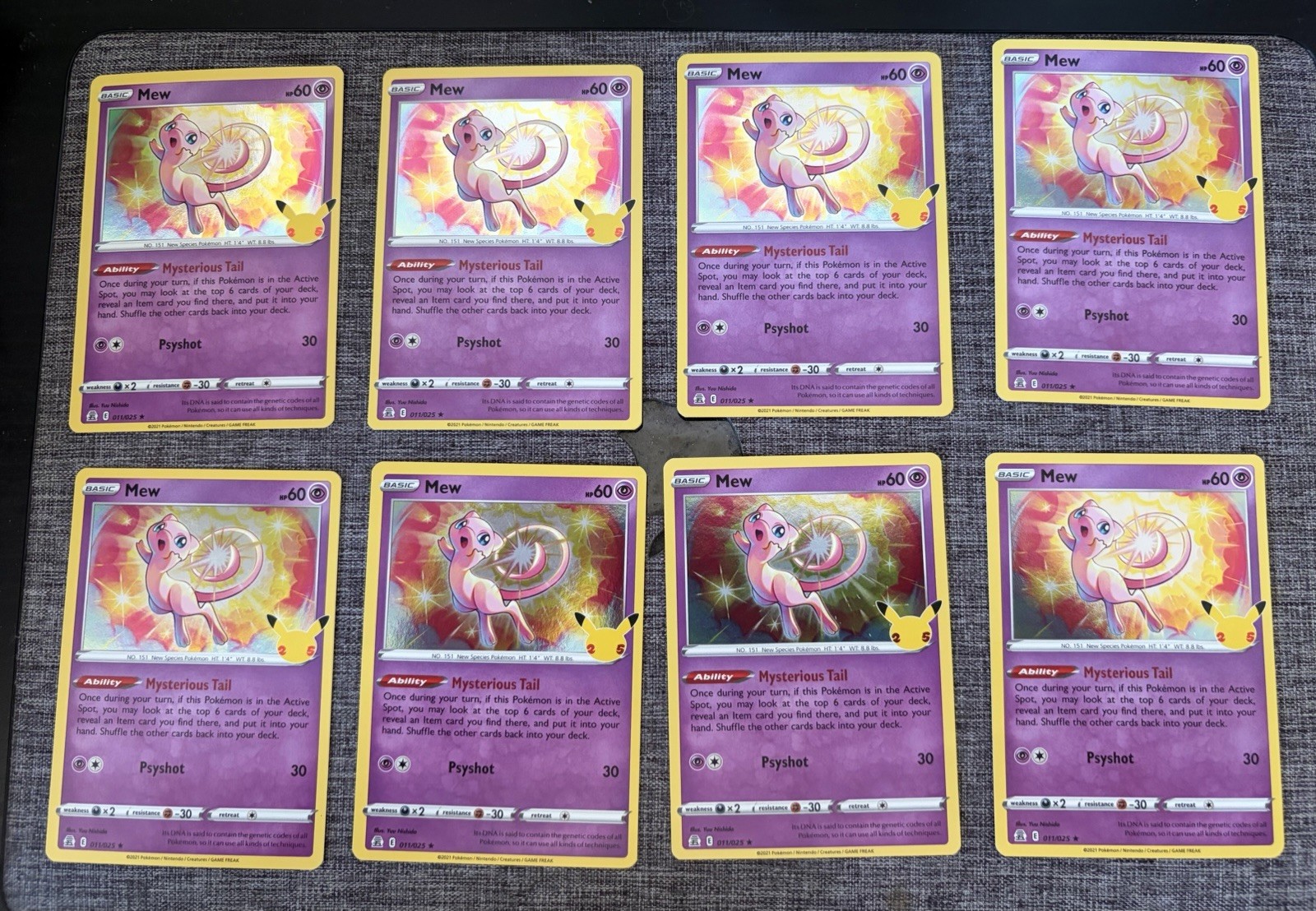 Pokémon TCG Mew Celebrations Holo Rare Card 011/025