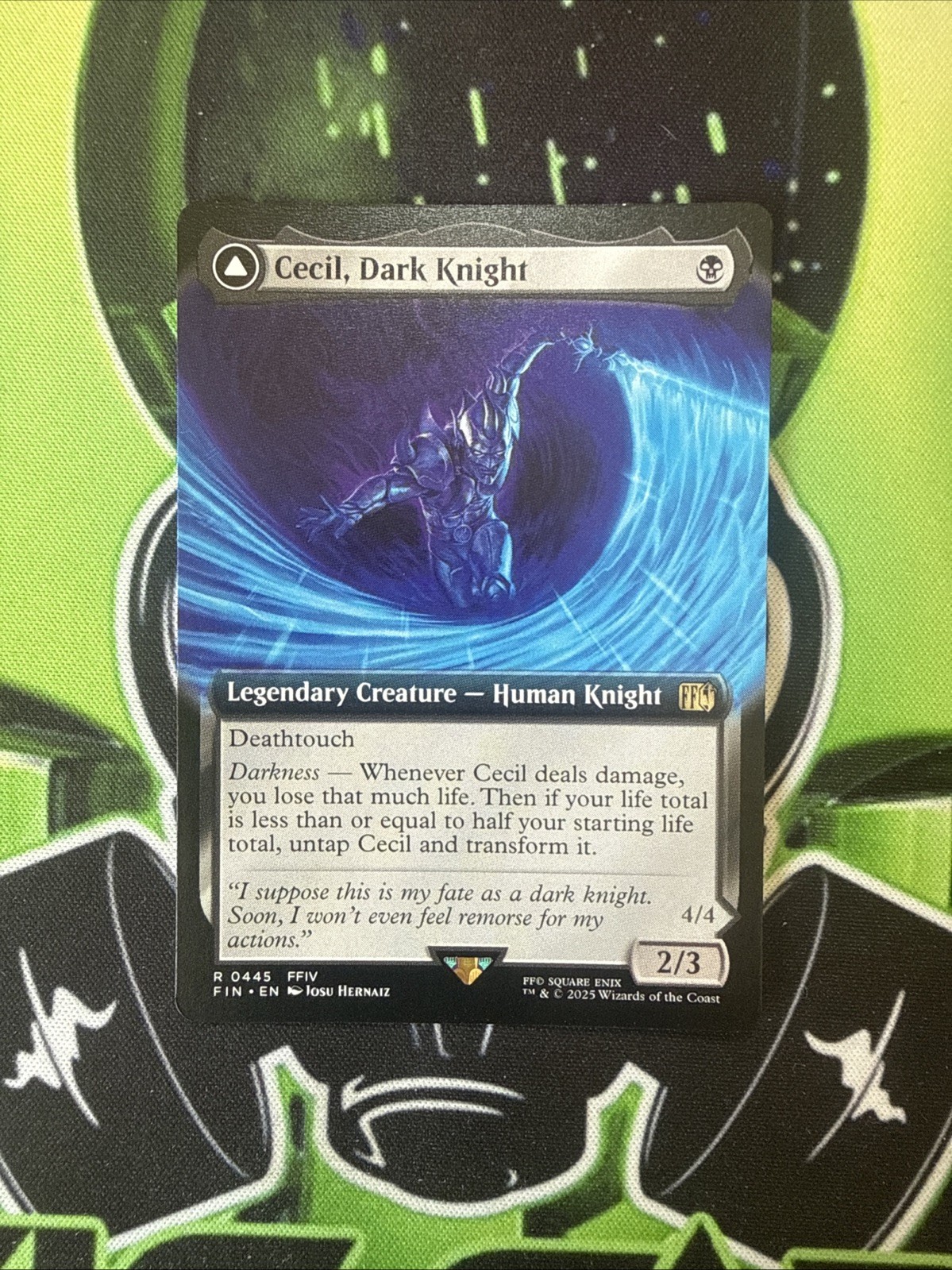 Cecil, Dark Knight (Extended Art Rare) R 0445 Final Fantasy Magic Mtg NM