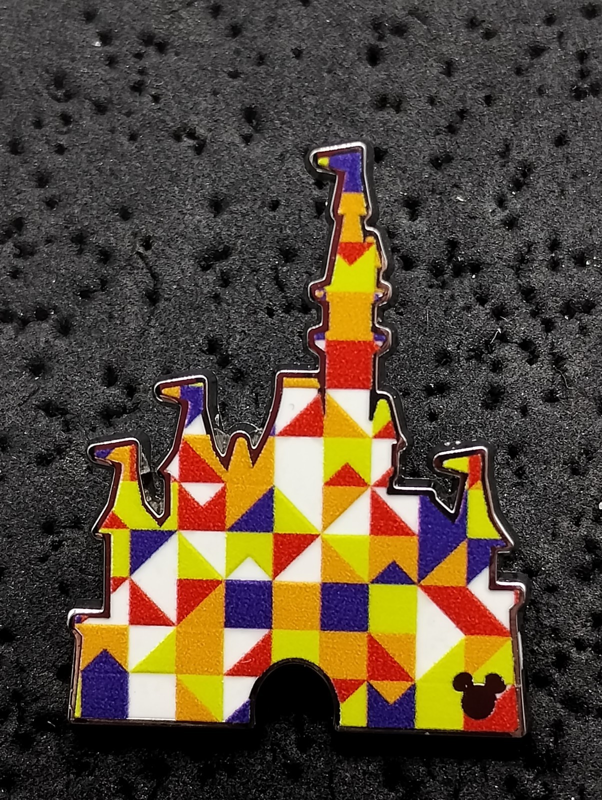 2025 Disney Hidden Mickey Walt Disney World Wave B Geometric Castle Trading Pin