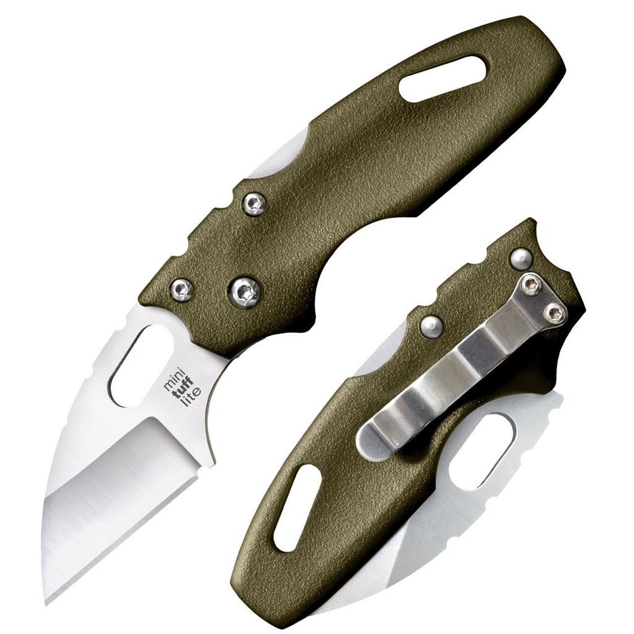 Cold Steel Knives Mini Tuff Lite 20MTGD 4034 Steel OD Green Griv-Ex