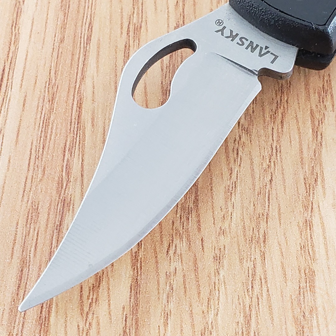 Lansky Aubuchon Small Folding Knife 2.25″ Satin Stainless Steel Blade ABS Handle