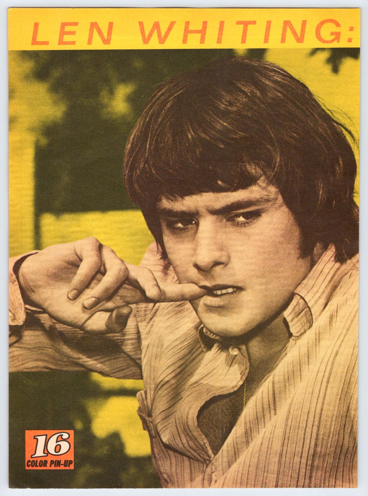 1969 LEN WHITING Vintage 8″X11″ Magazine Clipping Photo 1960’s M457