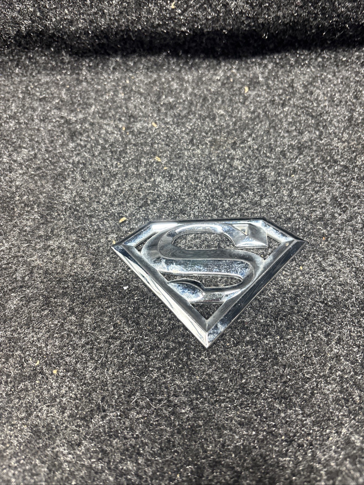 Superman “S” Logo Heavy Metal Chrome Super Hero Heavy 3D Metal Decor
