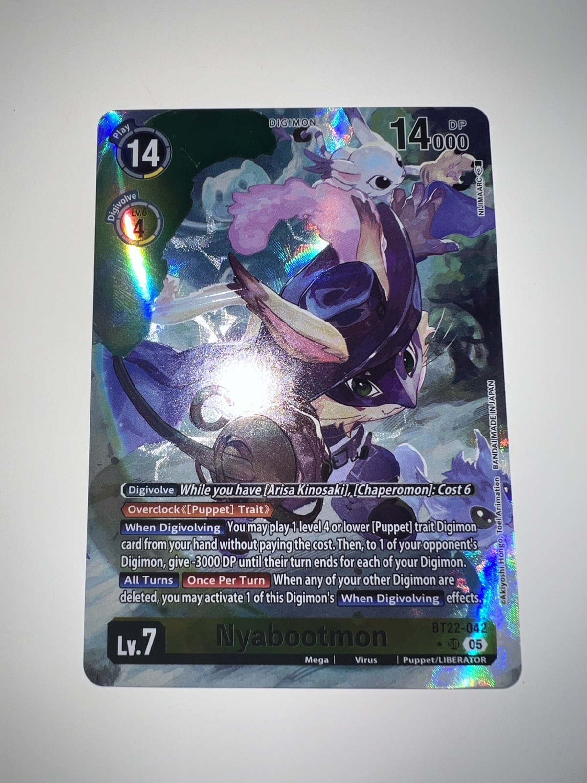 Nyabootmon [BT22-042] (Alternate Art) Digimon [Cyber Eden] Foil Near Mint