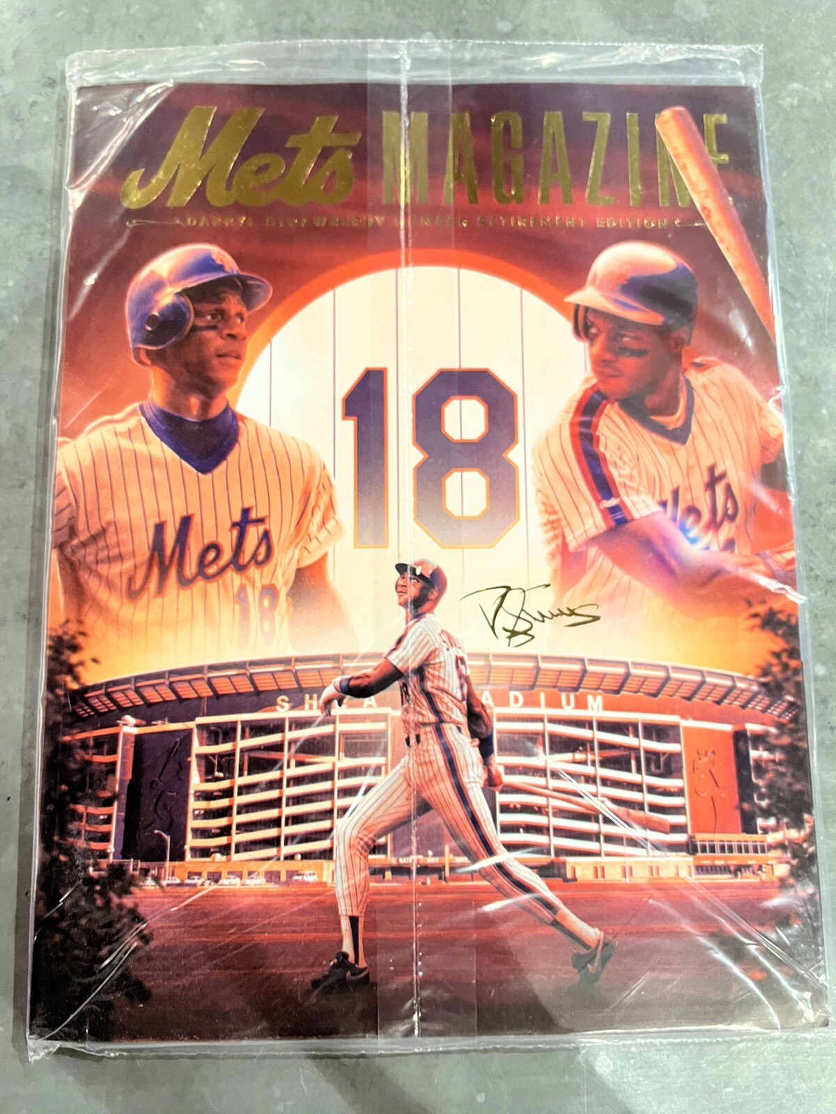 NY METS DARRYL STRAWBERRY PROGRAM #18 NUMBER RETIREMENT 6/1/2024 MAGAZINE CITI