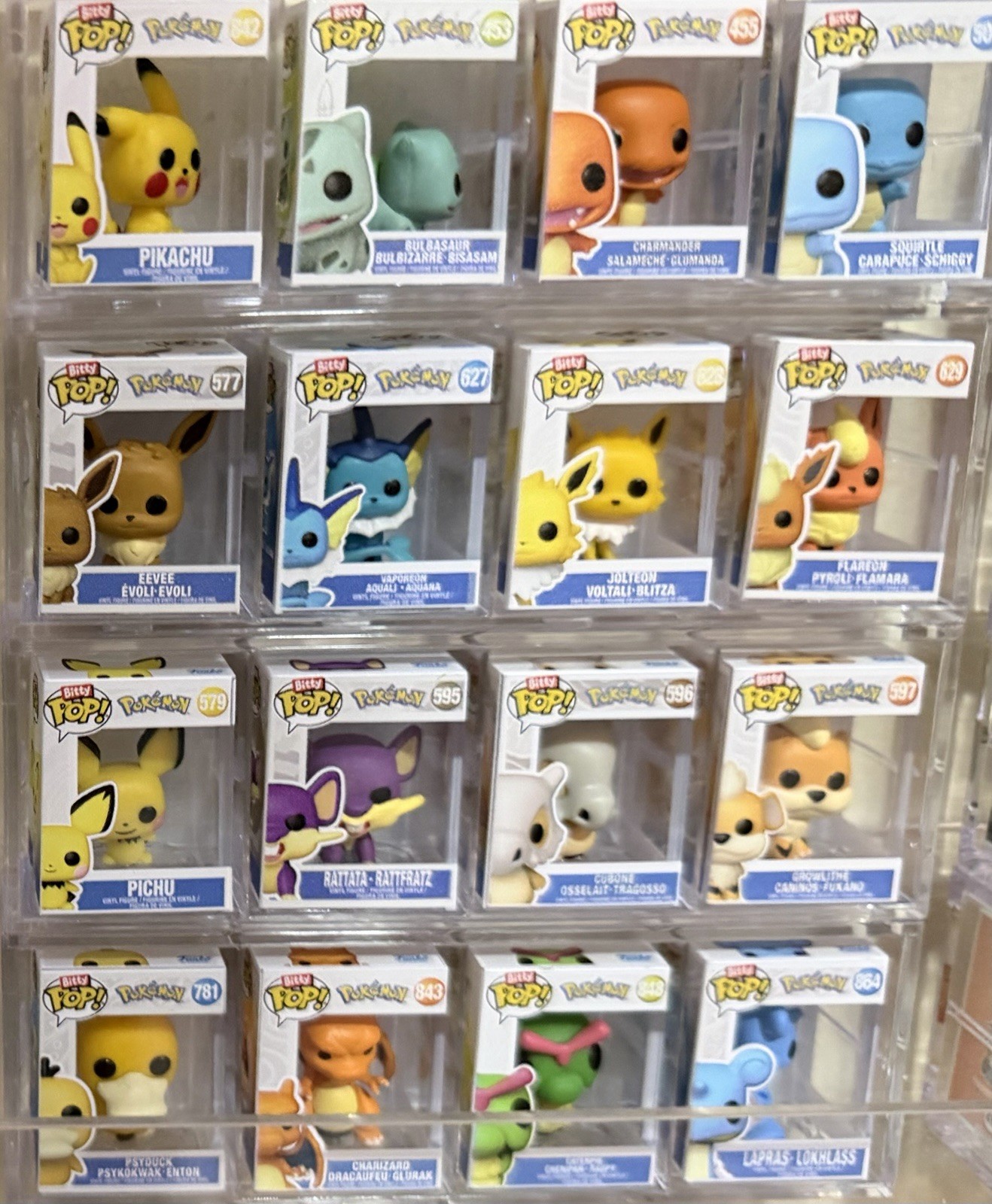 Bitty Pop POKEMON COMPLETE SET OF 16 Funko Includes Chases