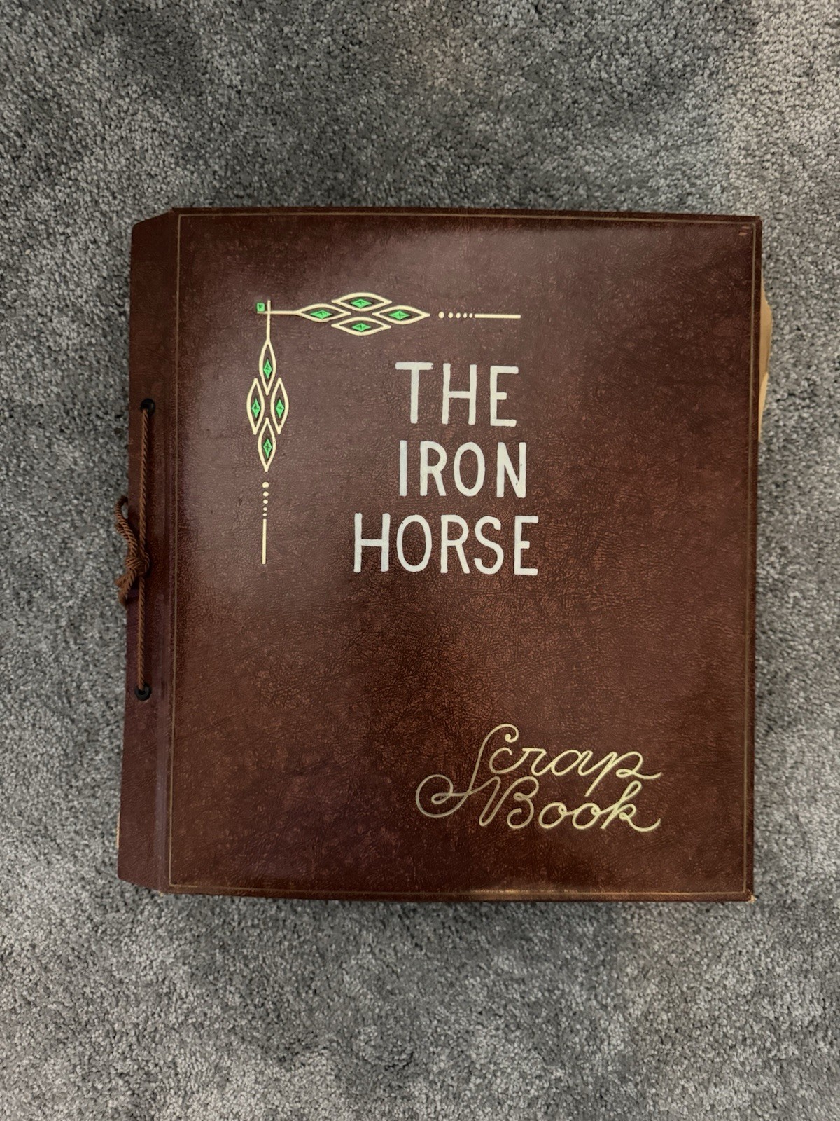 VINTAGE ONE OF A KIND Hand-Made Railroad Scrapbook – THE IRON HORSE – Ephemera