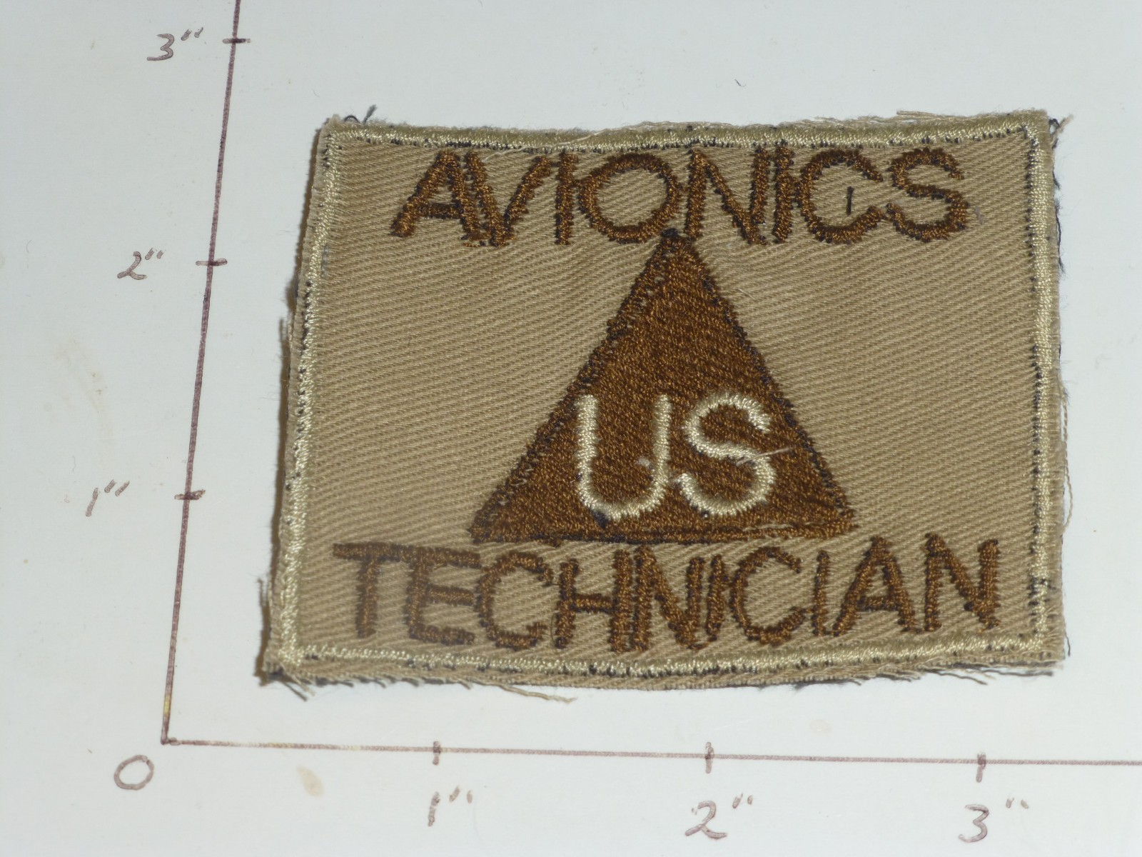 Avionics Technician US Army civilian middle east theater made desert patch