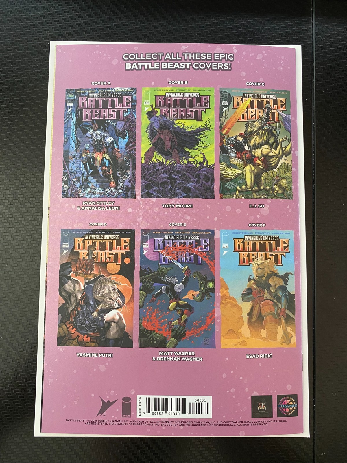 Battle Beast #5 – Signed Aaron Bartling – NYCC Exclusive Foil Variant – Ltd. 800