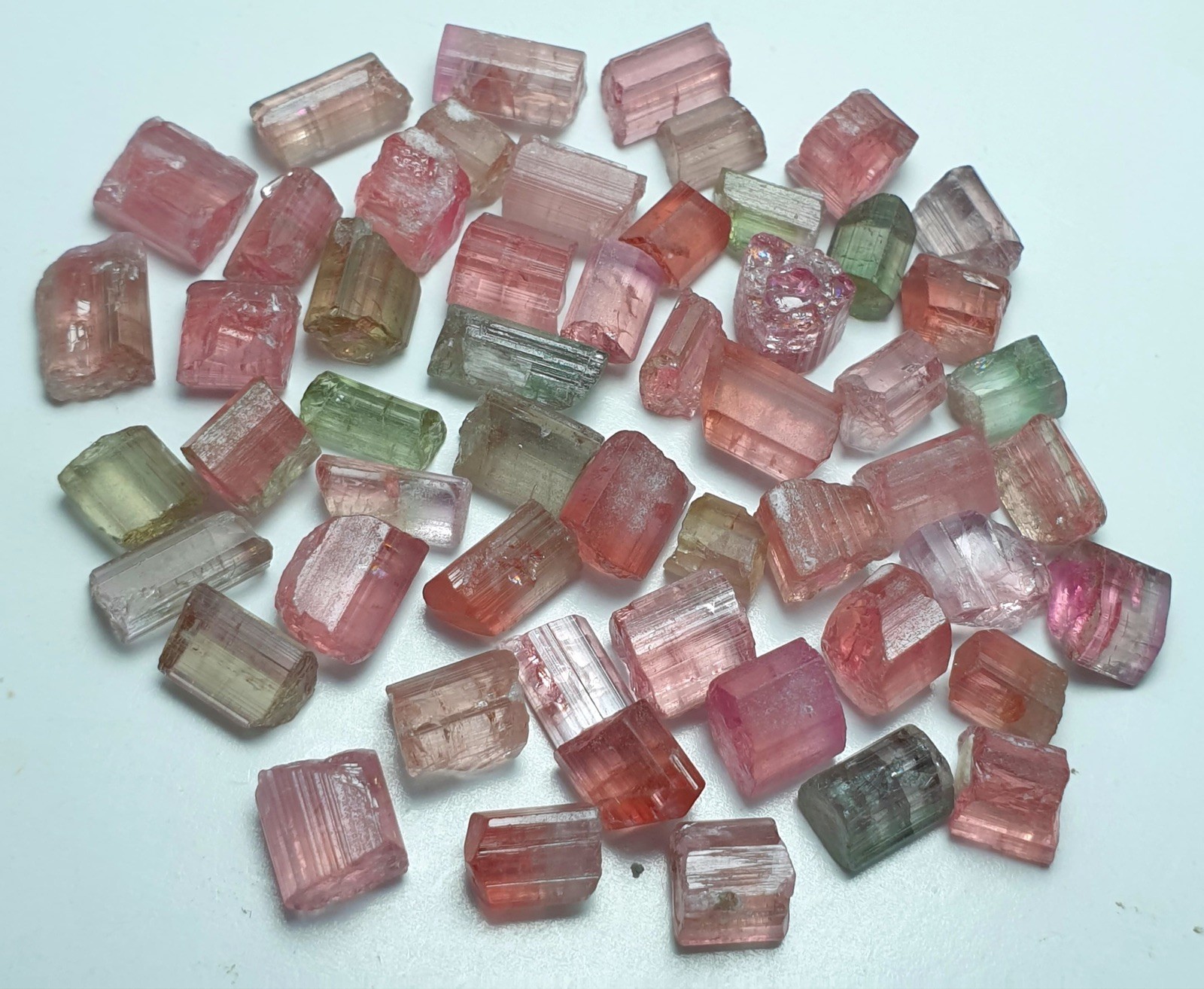 Natural Multi Colour Tourmaline Crystal Lot Raw Minerals From Afghanistan
