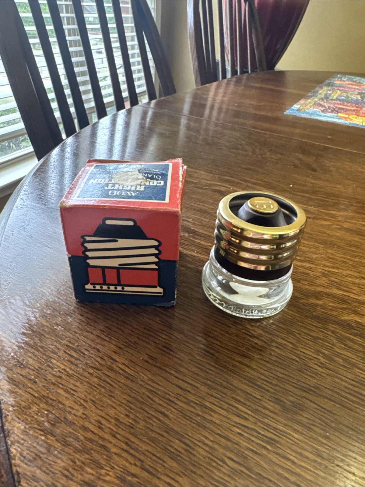 Avon Empty 1.5 Oz Right Connection After Shave With Box