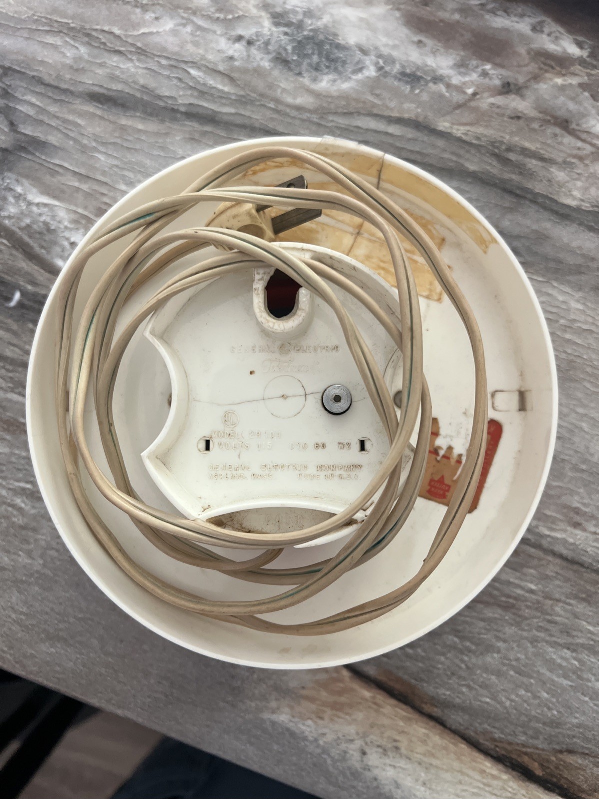 Electric Vintage Wall Clock Plug-In