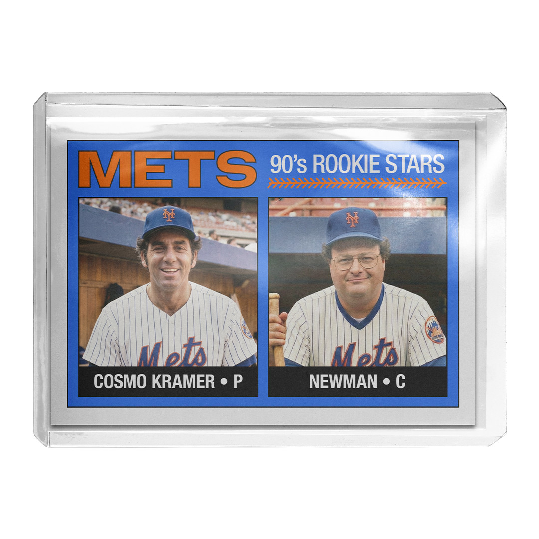 Custom Seinfeld Cosmo Kramer Newman New York Mets Novelty 1967 Baseball Card