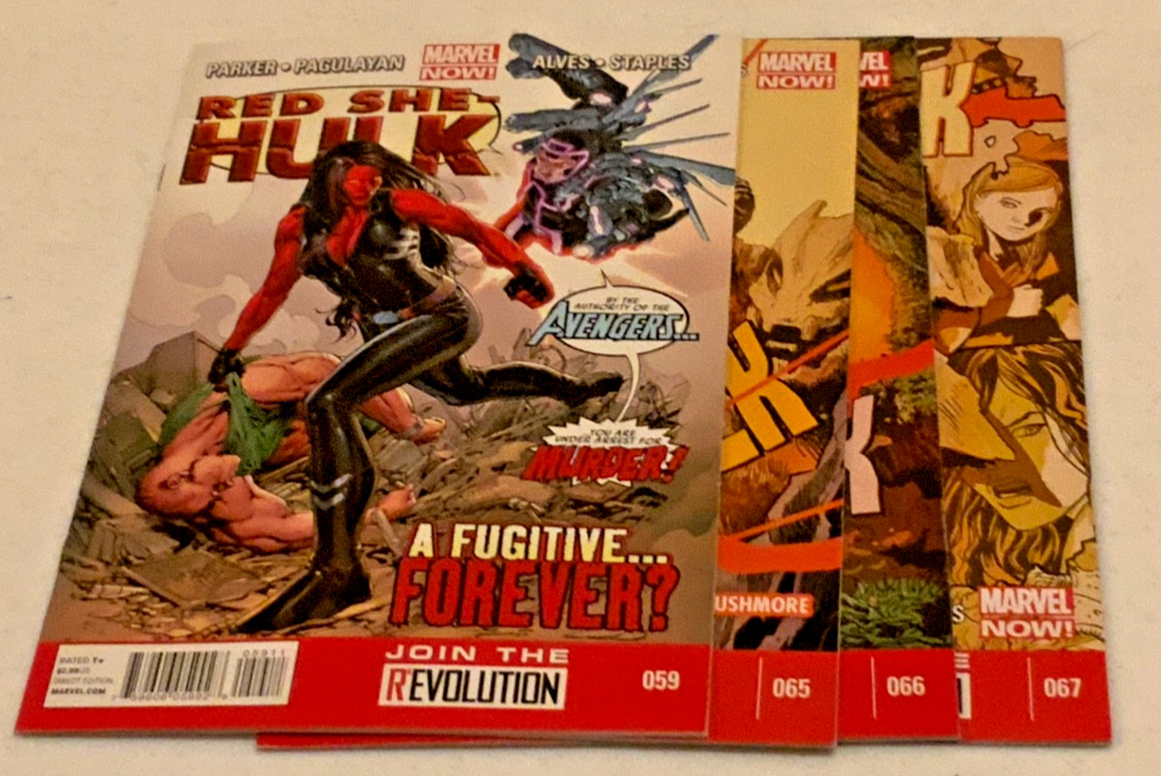 RED SHE-HULK ISSUE# 59, 65, 66, 67 (MARVEL COMICS 2012) VF/NM