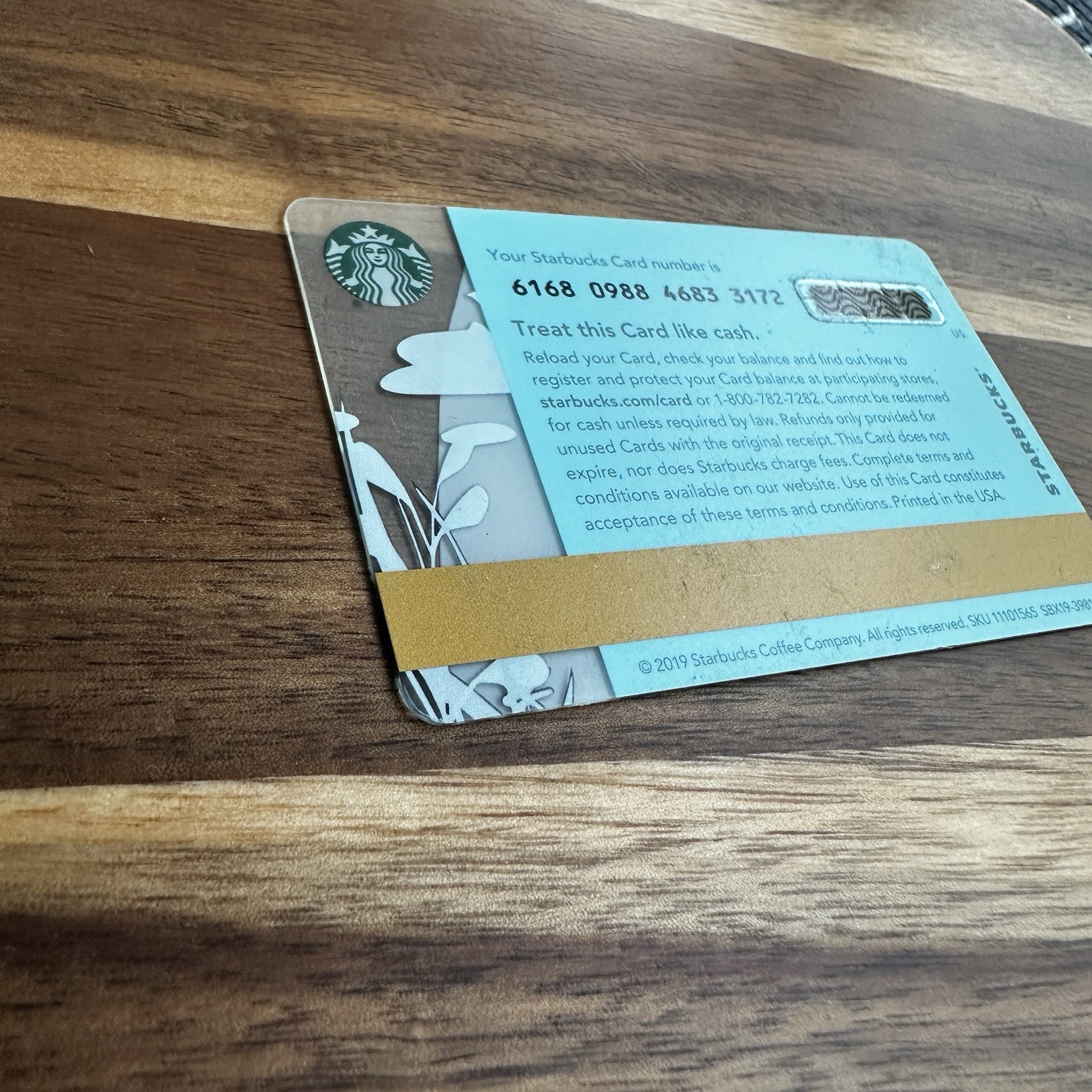 2019 STARBUCKS HAWAII NENE GIFT CARD 6199 – New (No Cash Value)