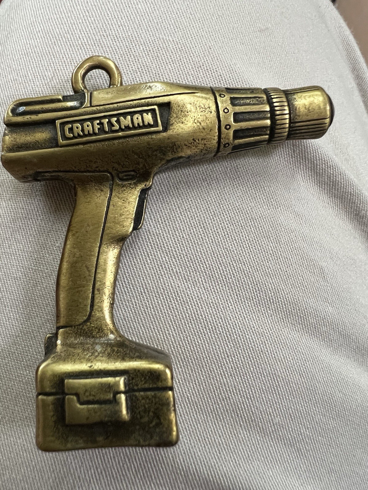 Vtg Craftsman Cordless Drill Ornament. Heavy for it’s size- Black Letters