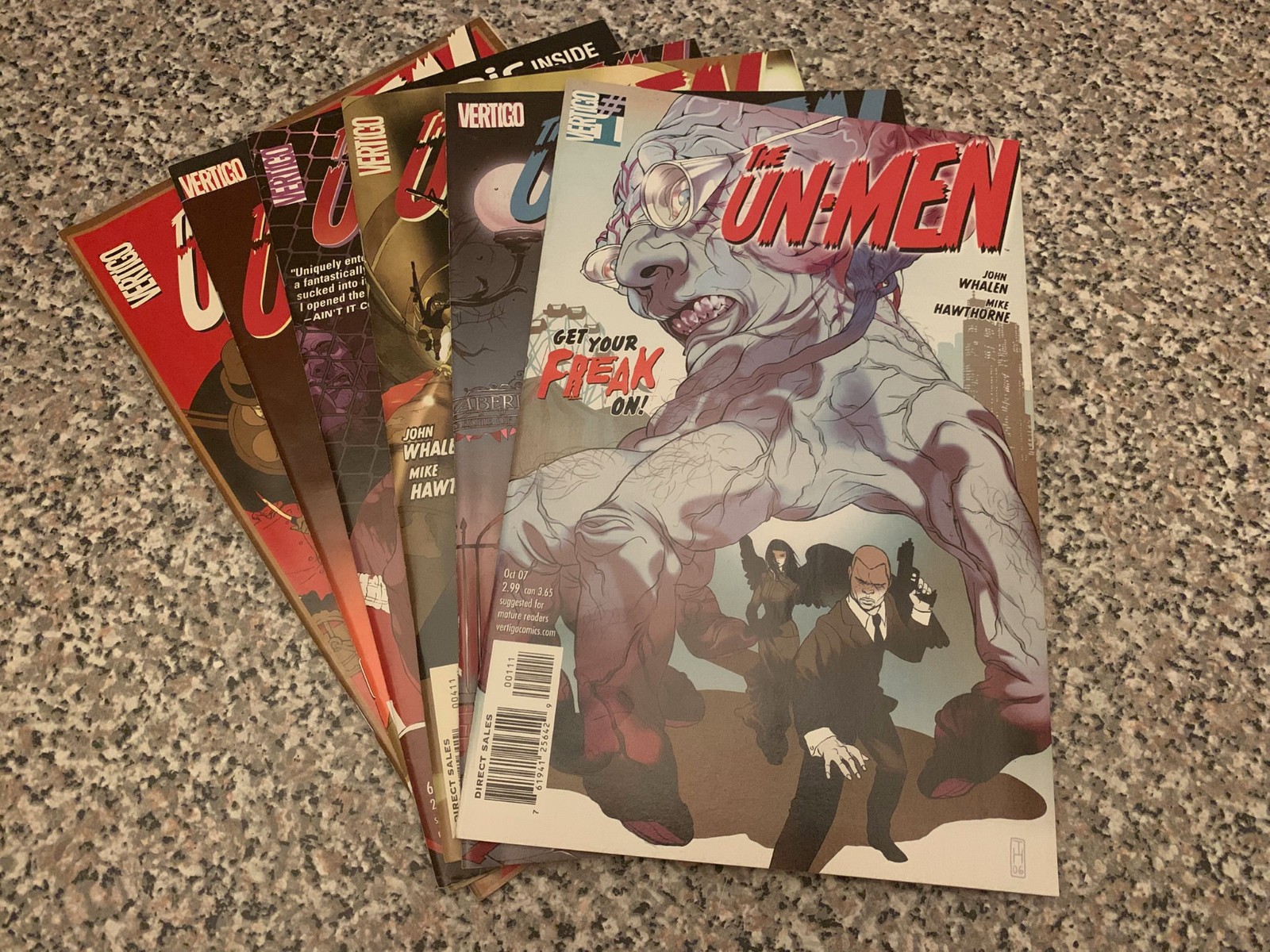 DC / Vertigo – The Un-Men (2007) #1, 3, 4, 6, 11, 13 – Whalen, Hawthorne