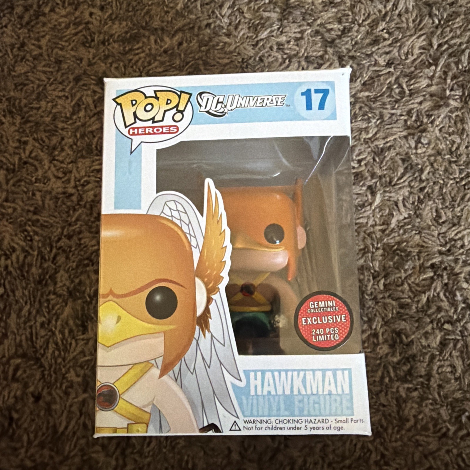 Funko Pop Hawkman Metallic Gemini Collectibles Exclusive LE240 #17 DC Comics