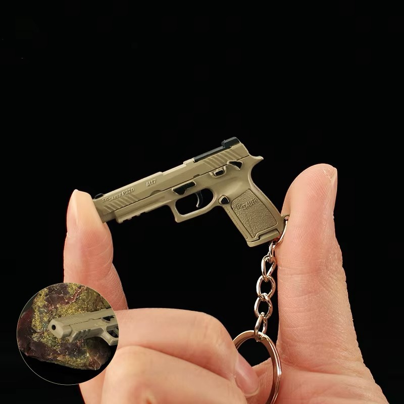 Mini Shot Gun Model Keychain Collectibles for Kids Men and Women 5cm
