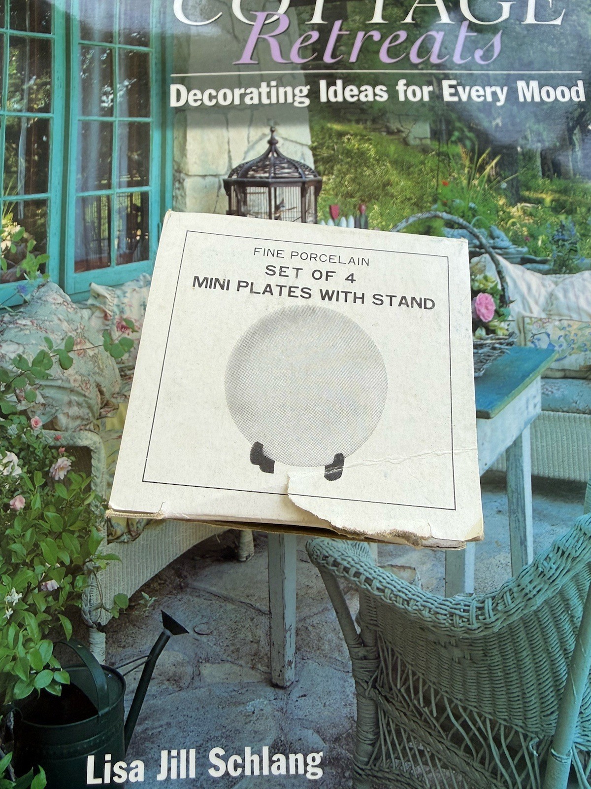 Vintag Set 4 Mini Plates Porcelain Pastel Colors Spring Summer Winter Fall Japan