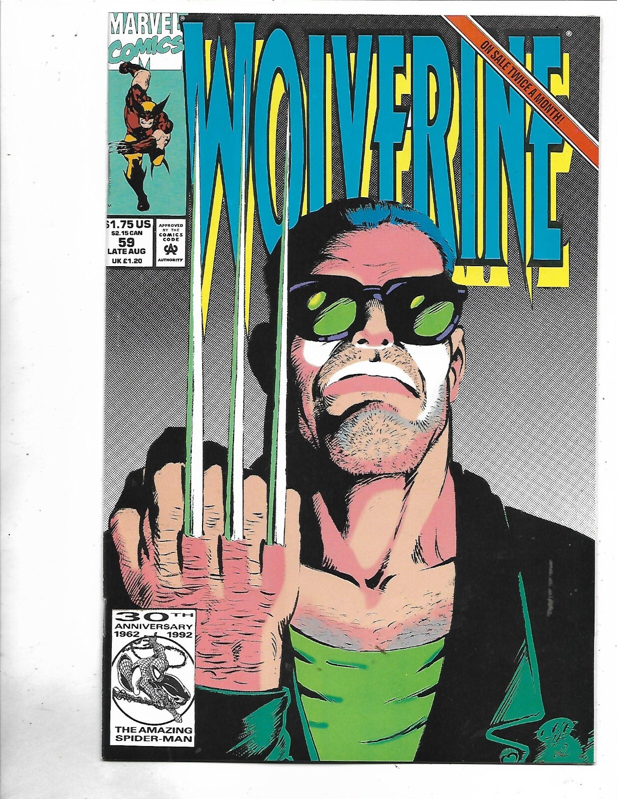 Wolverine #59, 1992, 9.8, NM/MINT, Stan Lee classic Wolverine era, Modern age