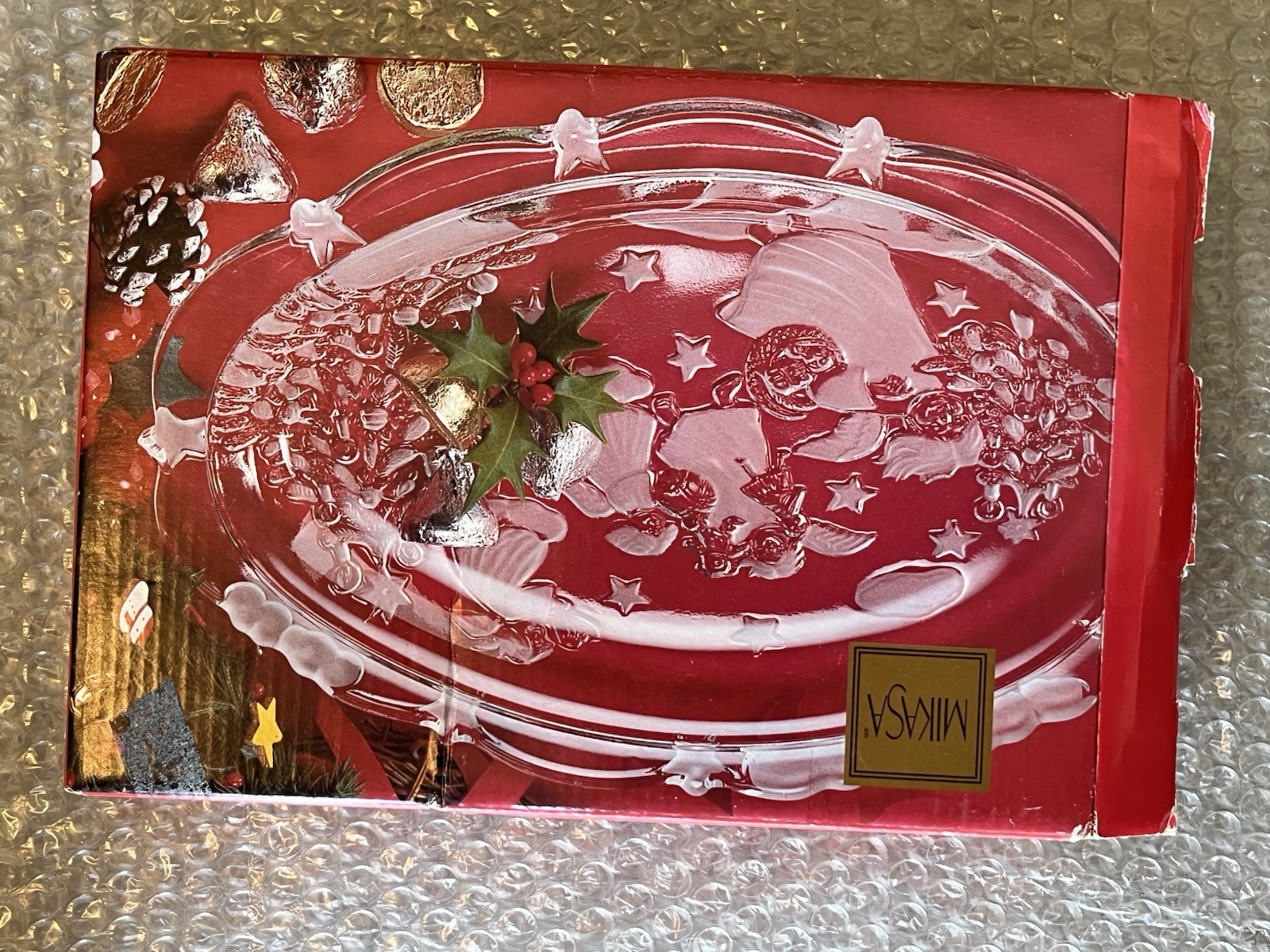 New Mikasa Holiday Lights Sweet Dish Angels 9.25″ x 7″ Made In Germany W/box