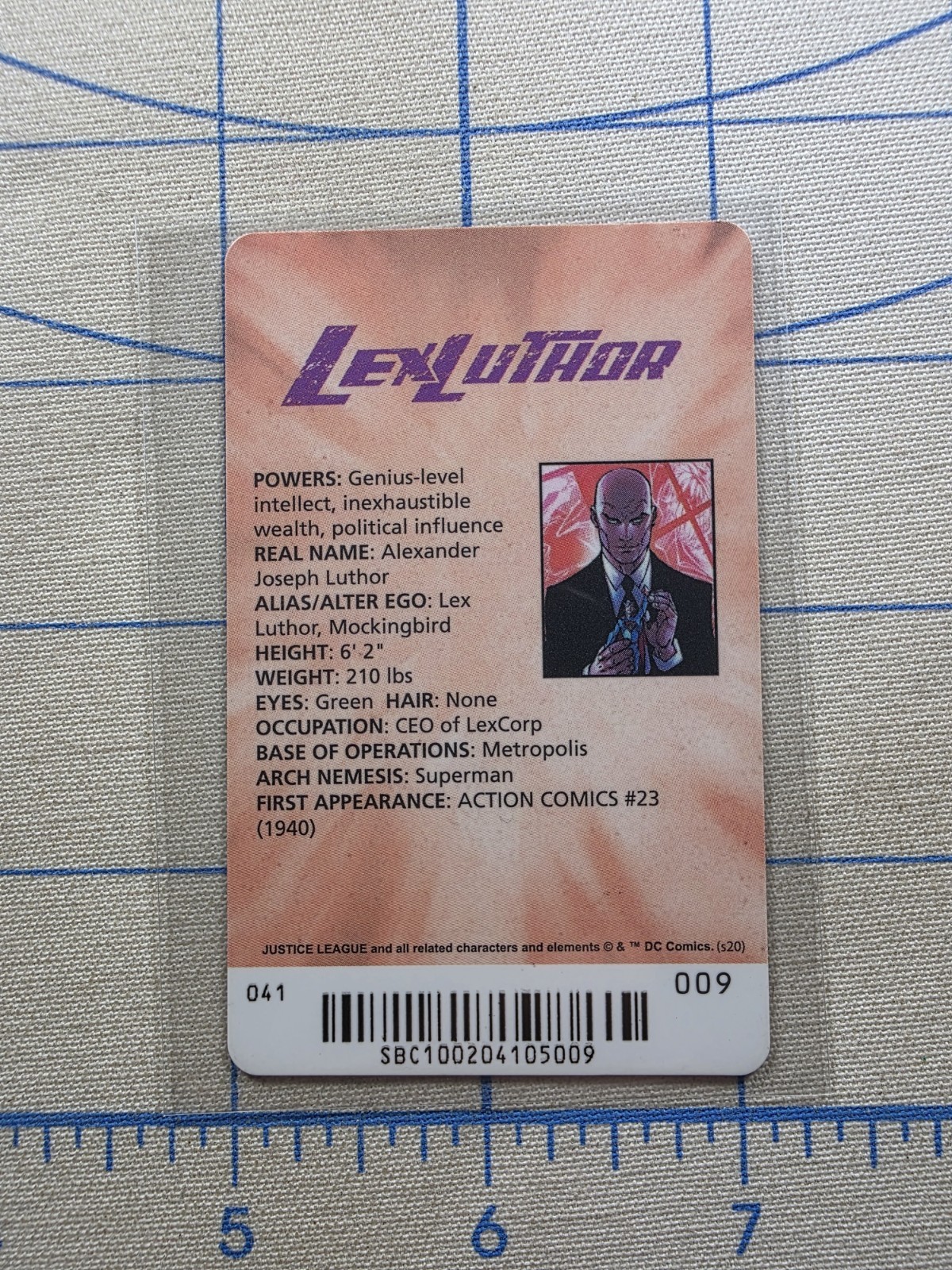DC Comics Arcade – Lex Luthor #009 Series 3 – Barcode