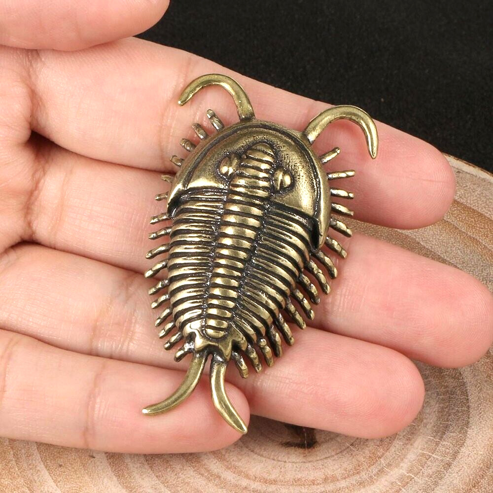 Solid Brass Trilobita Figurine Statue House Decoration Animal Figurines Toys