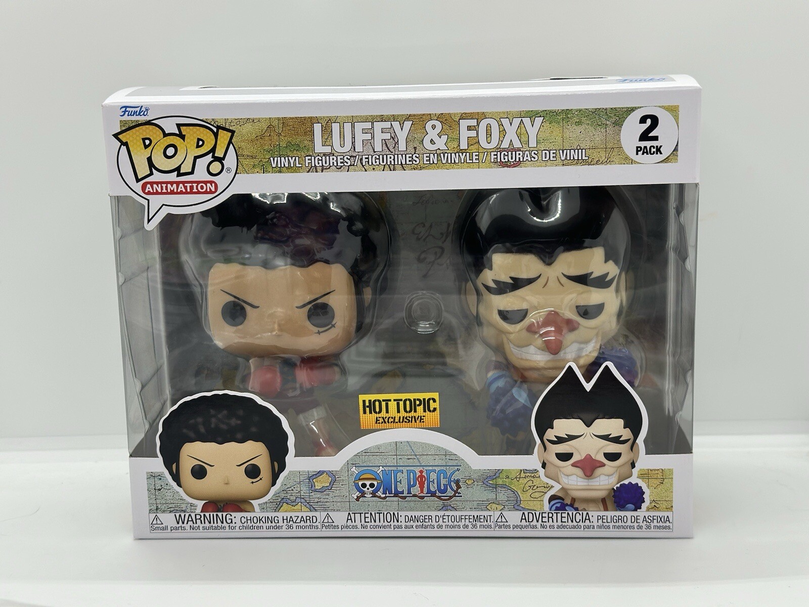 Funko Pop! Luffy & Foxy Hot Topic Exclusive 2 Pack One Piece Common