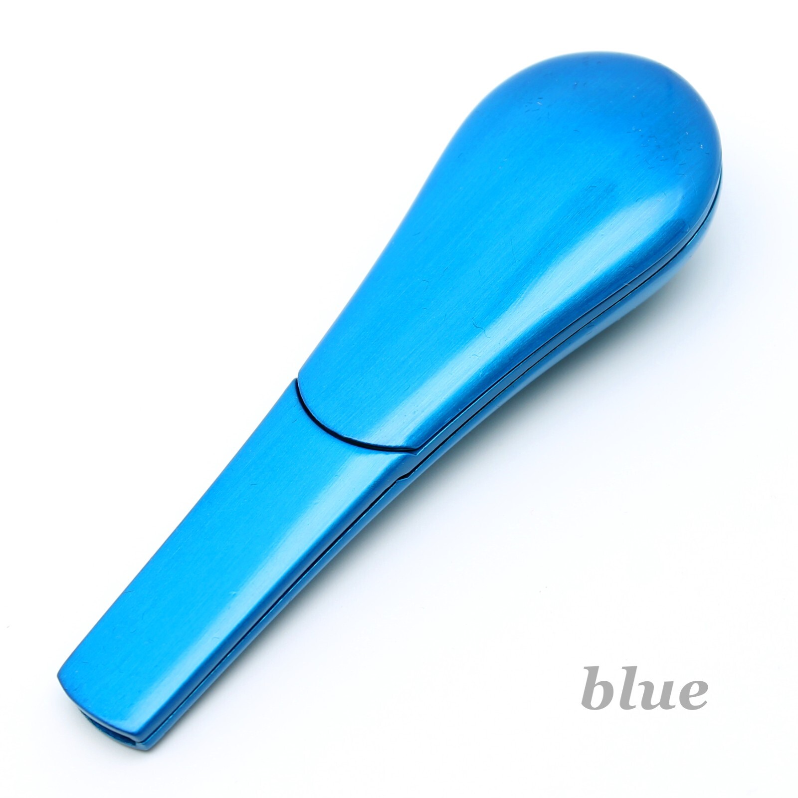 3.8″ Metal Smoking Pipes Magnetic Lid Zinc Alloy Smoke Bowl Tobacco Blue Cute