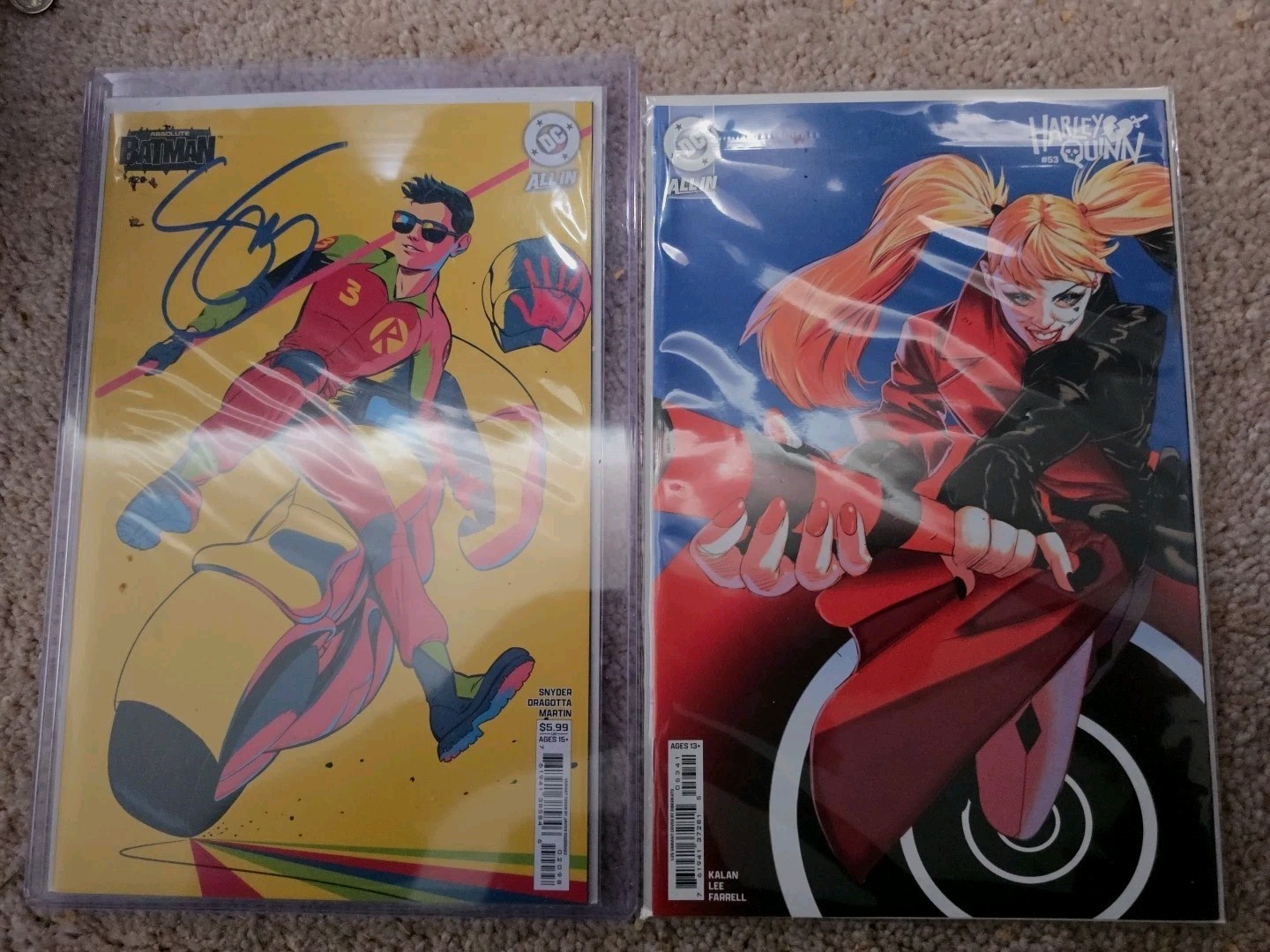 Absolute Batman #20 1st PT, CVR F Signed by Scott Snyder w/COA/Harley Quinn #53