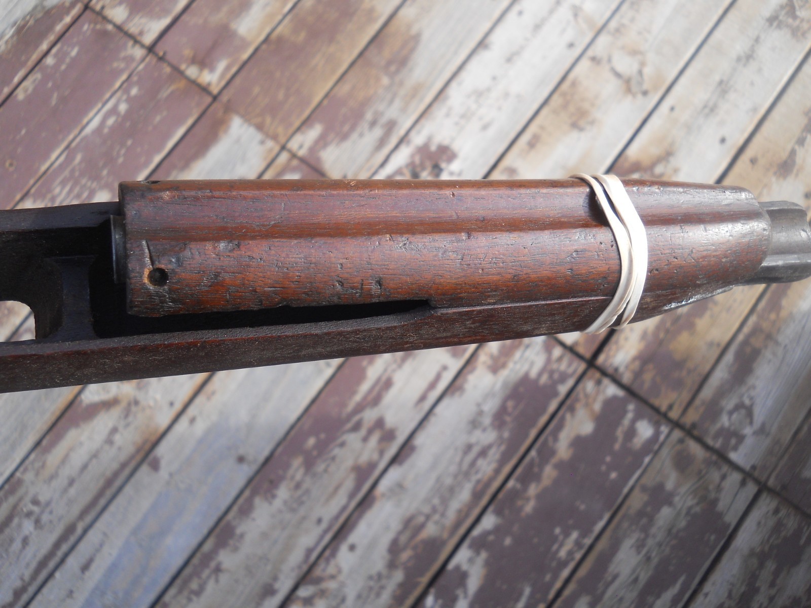 WWII M1 Carbine SAGINAW Type III Oval Cut low Wood Stock SG stamp Original M-1