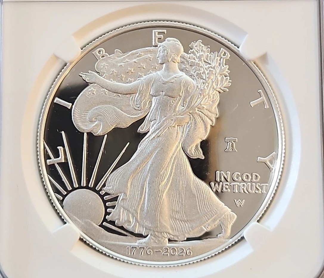 1776-2026 W 250th Anniv Liberty Bell Privy Proof SiIver Eagle