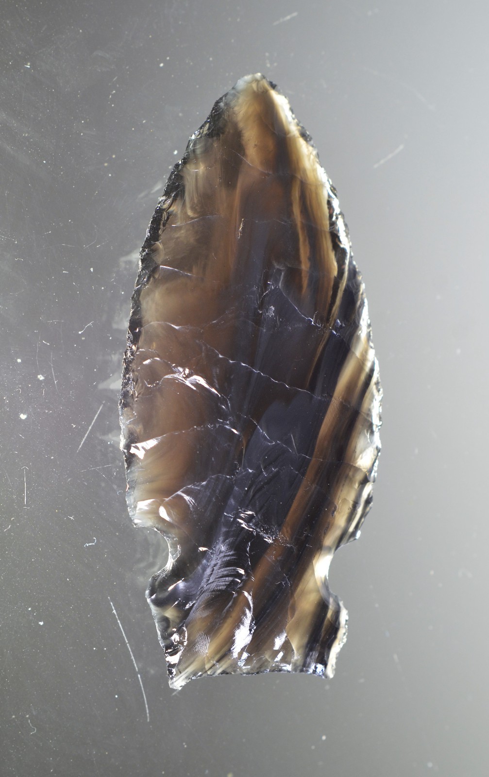 Authentic Modern Reproduction of Pre 1600 Utah Obsidian Arrowhead