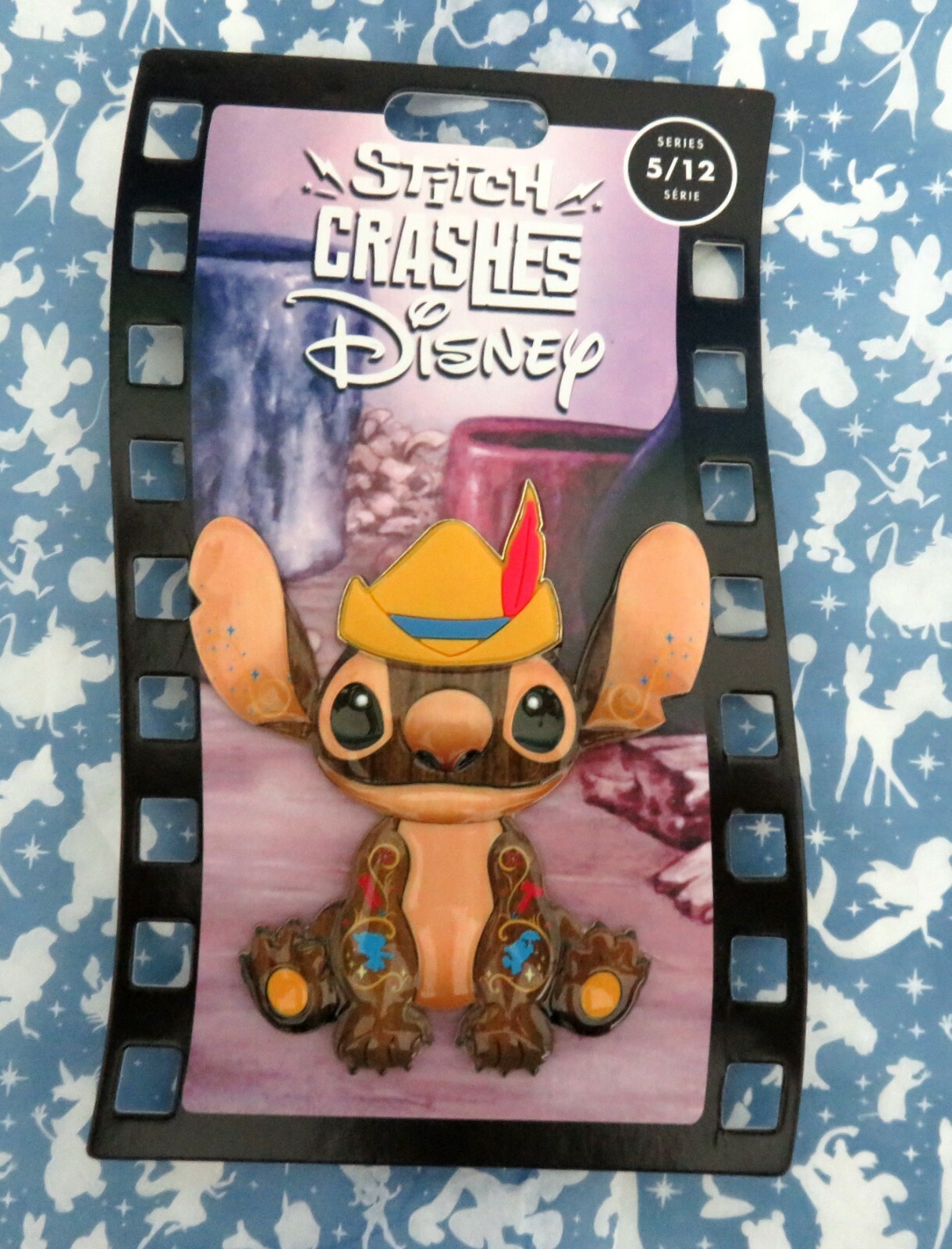 Stitch Crashes Disney Pinocchio May 5 of 12 Jumbo Pin Limited Edition NEW
