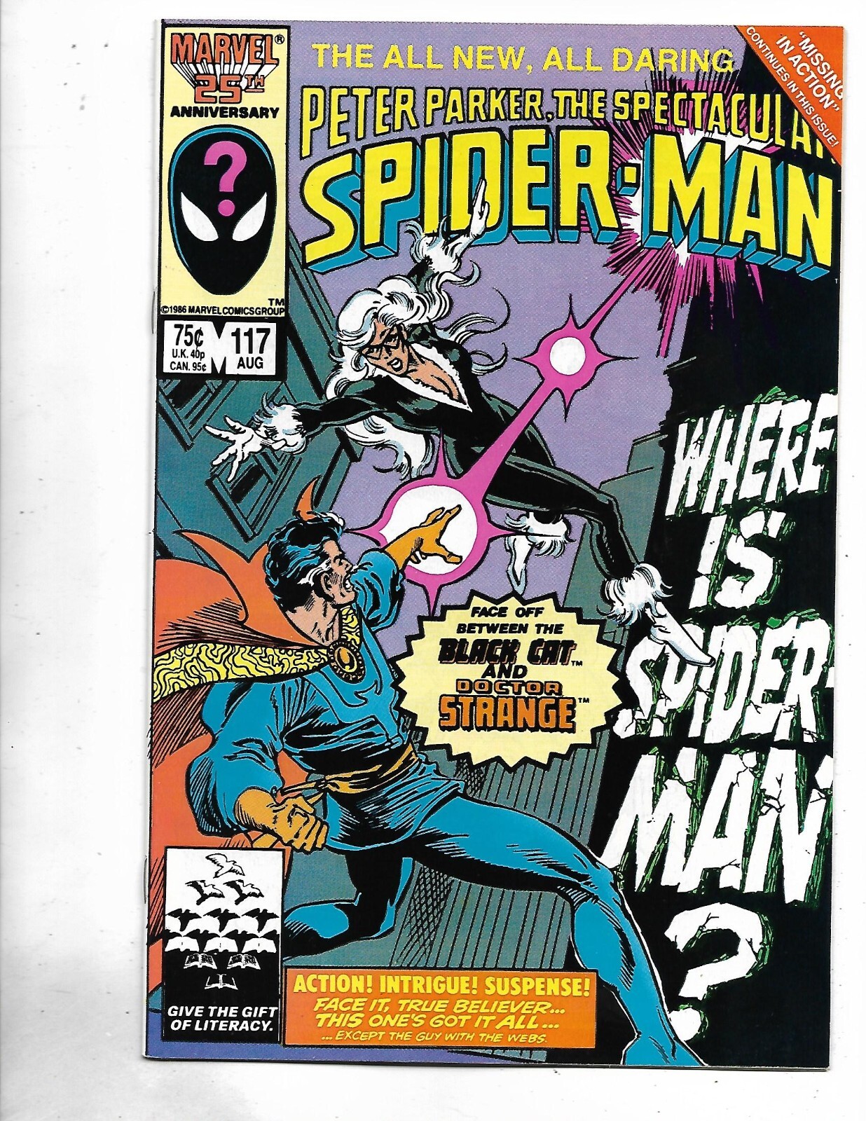 Spectacular Spider-Man #117, 1986, 9.8, NEAR MINT/MINT ++, Stan Lee era classic