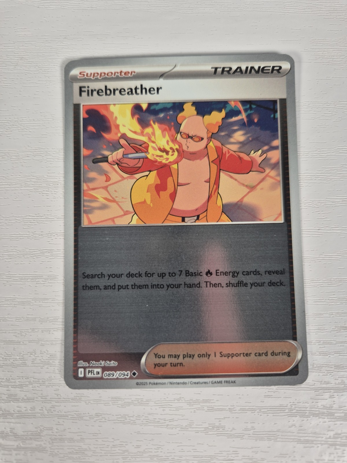 089/094 Firebreather Phantasmal Flames Pokemon TCG Reverse Holo Near Mint