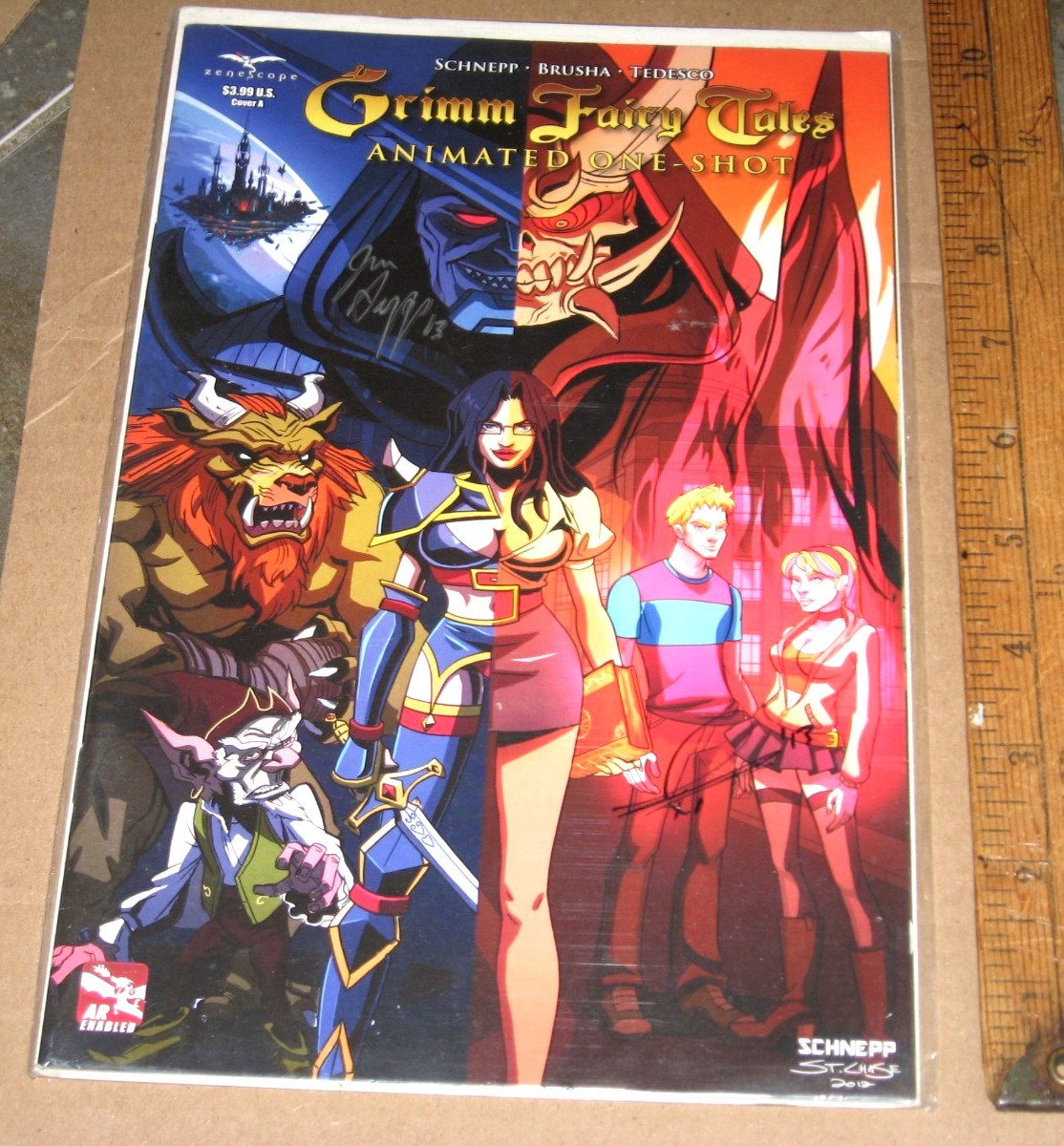 GRIMM FAIRY TALES ANIMATED 1 ONE SHOT RARE SIGNED! JOHN SCHNEPP ZENESCOPE NEW!