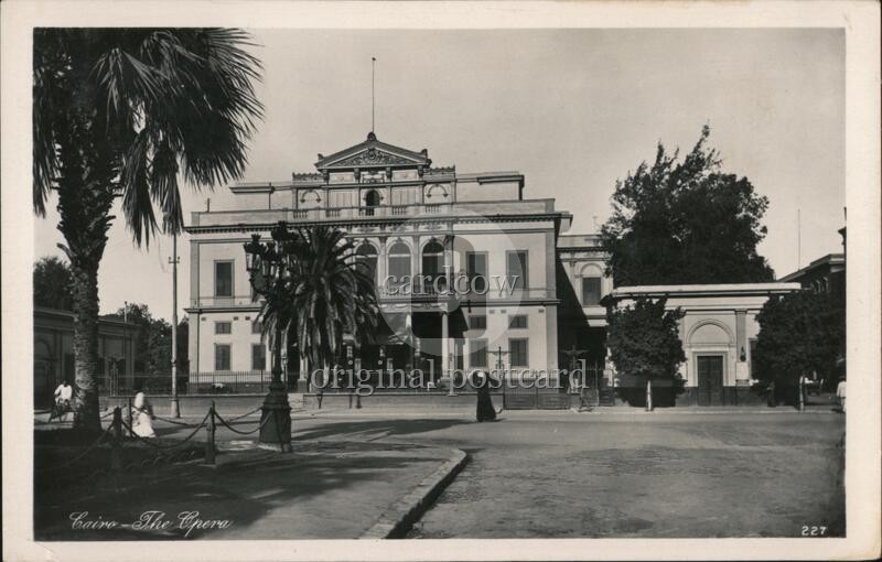 Cairo, Egypt The Opera Original Vintage Real Photo Postcard RPPC